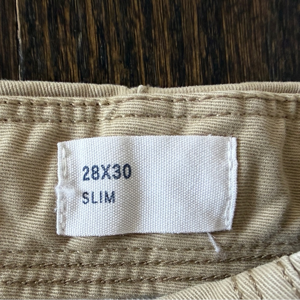 GAP Light Khaki Casual Trousers 28 x 30 - Picture 5 of 6